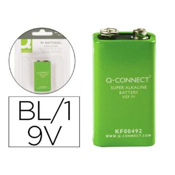 Pila Q-connect Alcalina 9 Vol. -blister Con 1 Pila