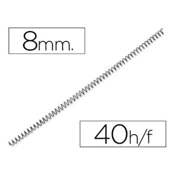 Espiral Metalico Q-connect 56 4:1 8mm 1mm Caja De 200 Unidades