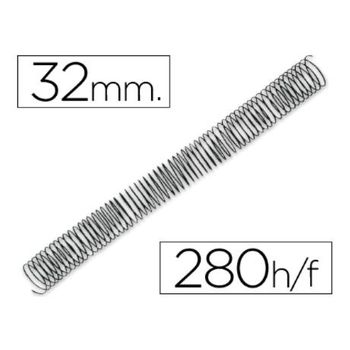 Espiral Metalico Q-connect 64 5:1 32mm 1,2mm Caja De 50 Unidades