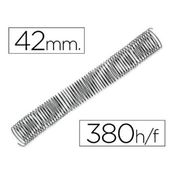 Espiral Metalico Q-connect 64 5:1 42mm 1,2mm Caja De 25 Unidades