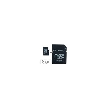 Memoria Sd Micro Q-connect Flash 8 Gb Clase 4 Con Adaptador