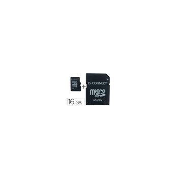 Memoria Sd Micro Q-connect Flash 16 Gb Clase 6 Con Adaptador