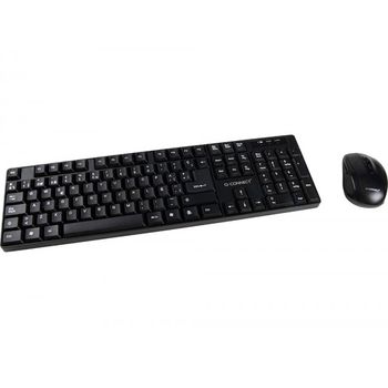 Set Teclado + Raton Inalambrico Q-connect 2.4g Negro Compatible Windows 98 / Nt / Me / 2000 / Xp / 7 /