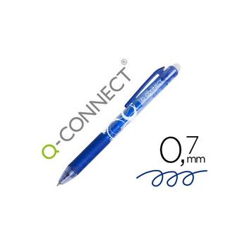 Boligrafo Q-connect Retractil Borrable 0,7 Mm Color Azul