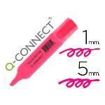 Rotulador Q-connect Fluorescente Rosa Punta Biselada (pack De 10)