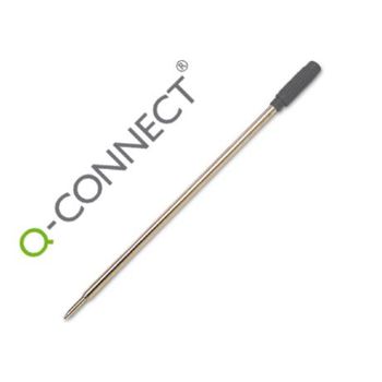 Recambio Boligrafo Q-connect Tipo Cross Negro (pack De 12)