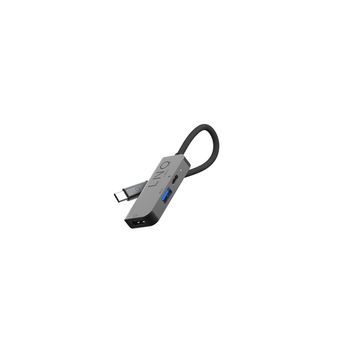 Linq Byelements Lq48000 Hub De Interfaz Usb 3.2 Gen 1 (3.1 Gen 1) Type-c 5000 Mbit/s Negro, Gris