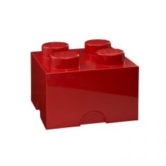 Lego Brick 4 Rojo Caja Infantil Organizadora 40031730