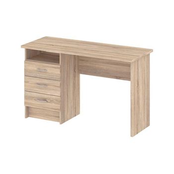 Escritorio madera clara/blanco 140x60 cm HEBER - Conforama