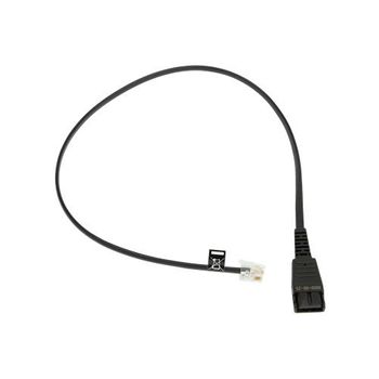 Cable Jabra  Liso  Para Siemens  - Qd/rj10 - 0.5 M