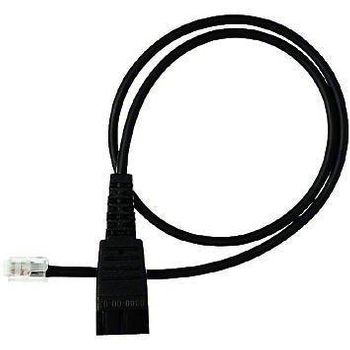 Jabra Qd Cord, Straight, Mod Plug, Qd, Rj11, 0,5 M, Negro