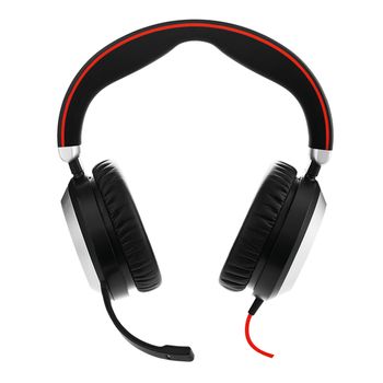 Jabra Evolve 80 Stereo Ms Usb-c Auriculares Alámbrico Diadema Oficina/centro De Llamadas Usb Tipo C Bluetooth Negro