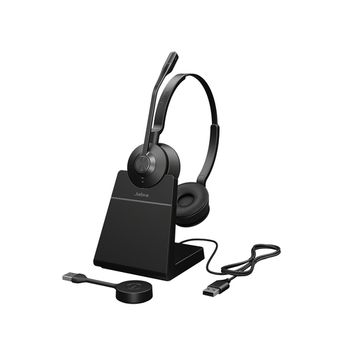 Jabra Engage 55 Auriculares Inalámbrico Diadema Oficina/centro De Llamadas Bluetooth Base De Carga Negro