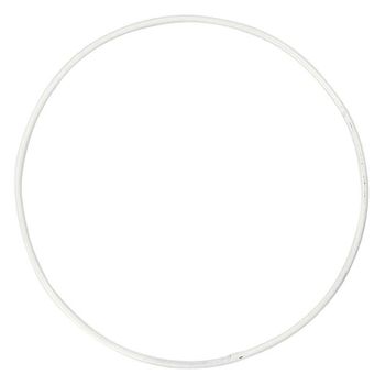 10 Círculos De Metal Blanco - Ø 10 Cm