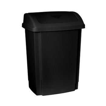 Cubo De Basura Industrial Con Tapa Plástico Denox 100 Litros Negro con  Ofertas en Carrefour