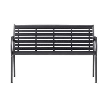 Banco Jardin Metalico Polywood Negro Marca Non