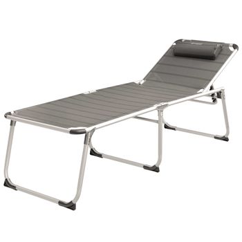 Tumbona Plegable New Foundland Xl Aluminio Gris 410076 Outwell