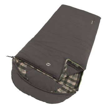 Saco De Dormir Camper Cremallera Derecha Gris Outwell