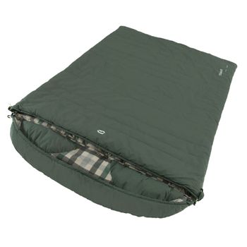 Saco De Dormir Doble Camper Lux Cremallera Izquierda Verde Outwell