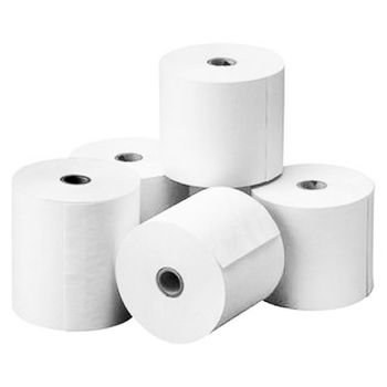 Rollo Papel Termico 80x80x12 Mm Pack 5 Uds