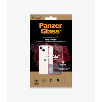Funda Para Móvil Panzer Glass Strawberry Iphone 13 Transparente Granate