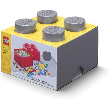 Ladrillo Almacenamiento De 4 Espigas Gris De Lego Room Copenhagen 40031740