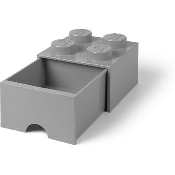 Ladrillo Cajon De Almacenamiento De 4 Espigas Gris De Lego 40051740