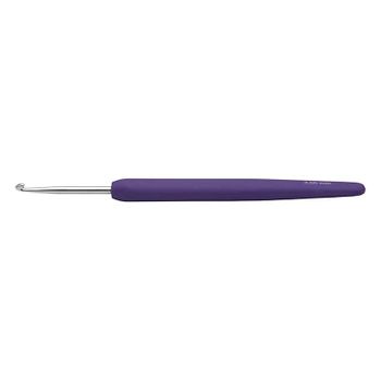 Aguja De Gancho Ergonómica Morada - 3 Mm