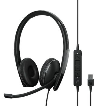 Epos   Sennheiser Adapt 160 Anc Usb Auricolare Cablato A Padiglione Ufficio Usb Tipo A Nero