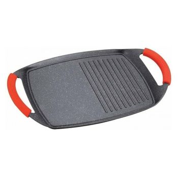 Plancha De Asar Con Revestimiento De Piedra 36cm Gas Induccion Todo Tipo  Cocinas con Ofertas en Carrefour