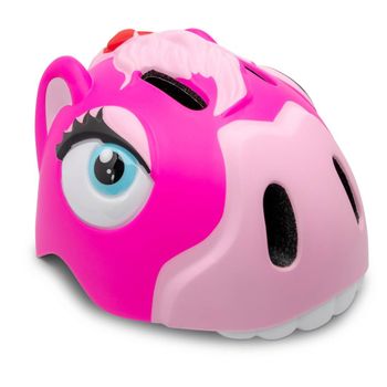 Casco De Bicicleta Para Niños De 2 A 7 Años  49-55cm Crazy Safety Poni Rosa - Homologado Y Certificado Según Norma En 1078