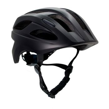 Casco De Bicicleta Negro Swat Para Niños De 6 A 12 Años 54-58cm Con Luz Led Roja Integrada Recargable Por Usb. Testado Y Homologado Según En 1078