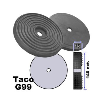 Par De Tacos De Goma 699 / G99 Para Elevadores