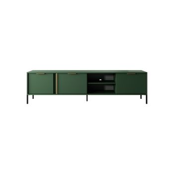 Mesa Tv Lars Rtv203 3d 203x40x54 Verde & Dorado