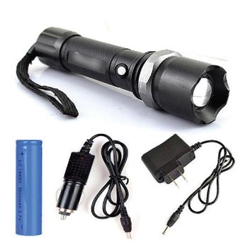 Linterna Con Cargadores Multifunction Swat Flashlight