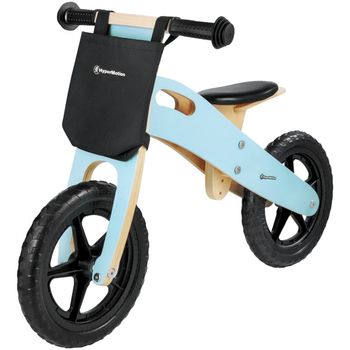 Bicicleta Sin Pedales De Madera Hypermotion Para Niños 35 Kg Max Ligera 2.2 Kg - Ruedas 12" - Azul