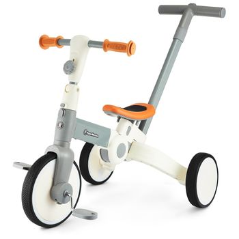 Triciclo De Bicicleta De Equilibrio De Bicicleta Multifunción Hypermotion Para Niños 3 O 2 Ruedas - Gris