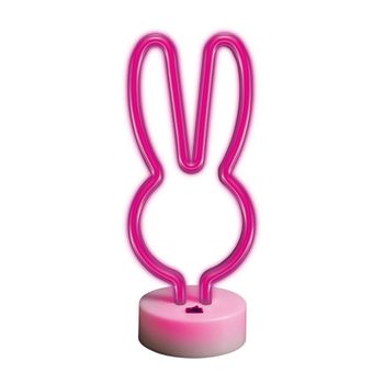 Forever Neon Led On A Stand Rabbit Pink