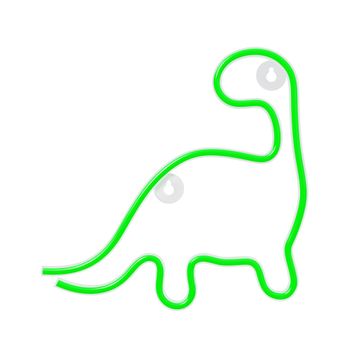 Forever Neon Led Light Dinosaur Green