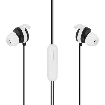 Auriculares Setty Jack 3.5mm Estéreo Botón Multifunción Y Micrófono - Blanco