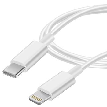 Cable Adaptador de Apple Iphone Lightning Jc a Toma Para Auriculares Jack  de 3,5mm Blanco - Cables - Los mejores precios