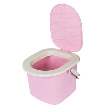 Branq Wc Inodoro Práctico Y Portátil Para Niños, Capacidad 15,5 L, Color Rosa