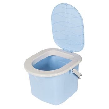 Branq Wc Inodoro Práctico Y Portátil Para Niños, Capacidad 15,5 L, Color Azul