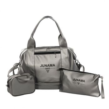 Bolso Maternal Big Bag Class De Junama Silver