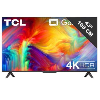 Tcl Televisor Led 43" 4k Uhd Negro - 43p830