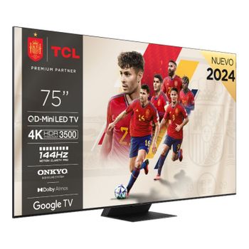 Tv Miniled Tcl 75c855 4k Qled + Google Tv Onkyo