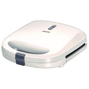 Sandwichera, 2 Sandwiches, Placas Antiadherentes, Tostado Perfecto, Regulador Temperatura Blanco 750w Mpm Mop-27