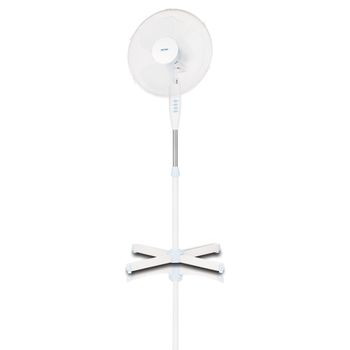 Ventilador Pie Oscilante 42 Cm, 3 Velocidades, Altura Ajustable, Función Bloqueo Oscilación, Silencioso Blanco 50w Mpm Mwp-17