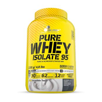 Olimp Sport Nutrition - Pure Whey Isolate 95 2,2 Kg - Proteína Baja En Grasas -  Sabor: Va