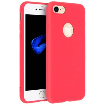 Carcasa Iphone 7 , Iphone 8 Forcell Soft Touch Silicona – Rojo